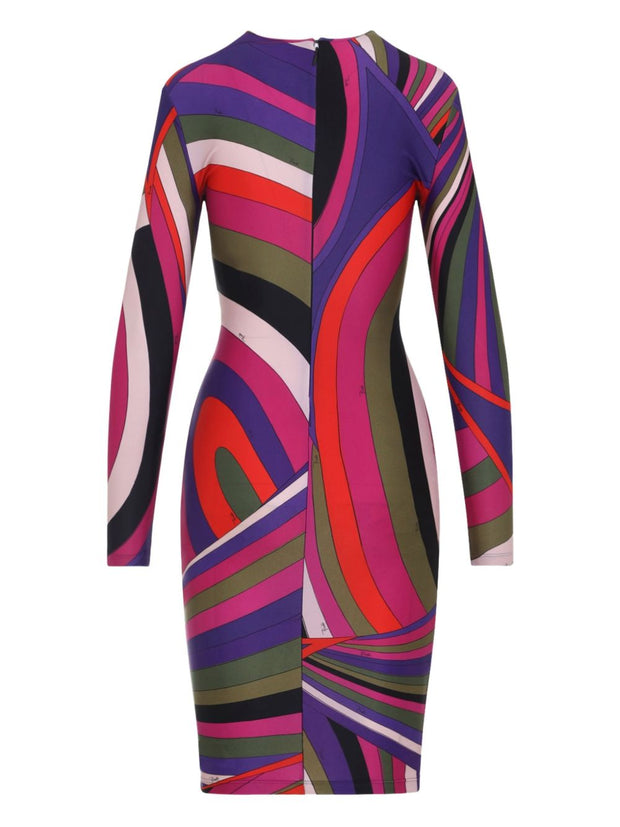 Pucci Printed Midi Dress MultiColour
