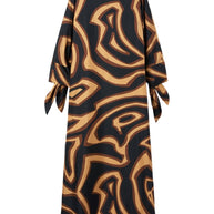 Pucci Printed Silk Kaftan Brown