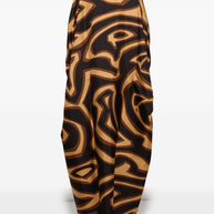 Pucci Printed Silk Kaftan Brown