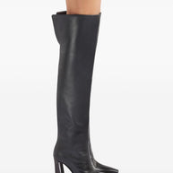 Giuseppe Zanotti Janiee Leather Heel Boots Black