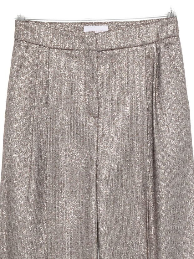Via Masini 80 Wool Trousers Brown