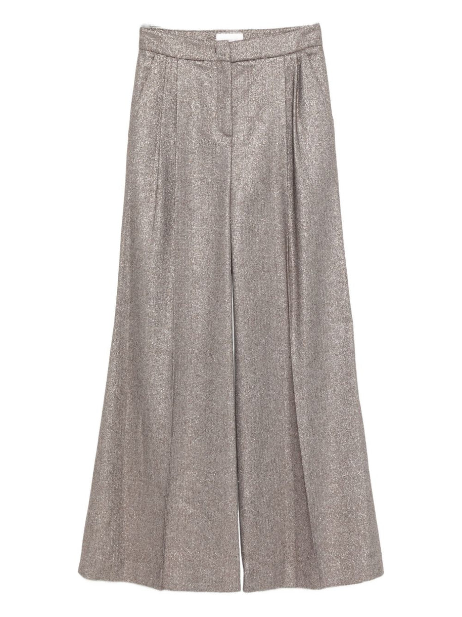 Via Masini 80 Wool Trousers Brown