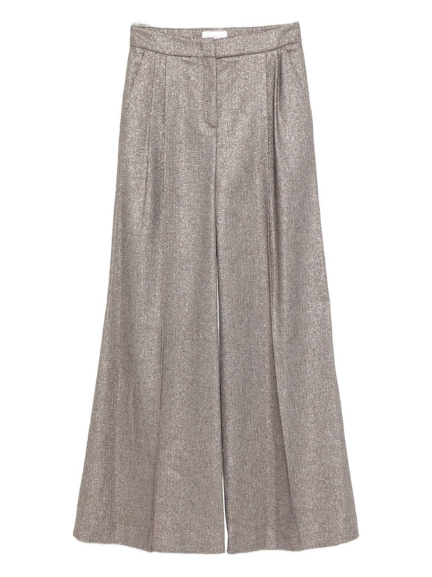 Via Masini 80 Wool Trousers Brown