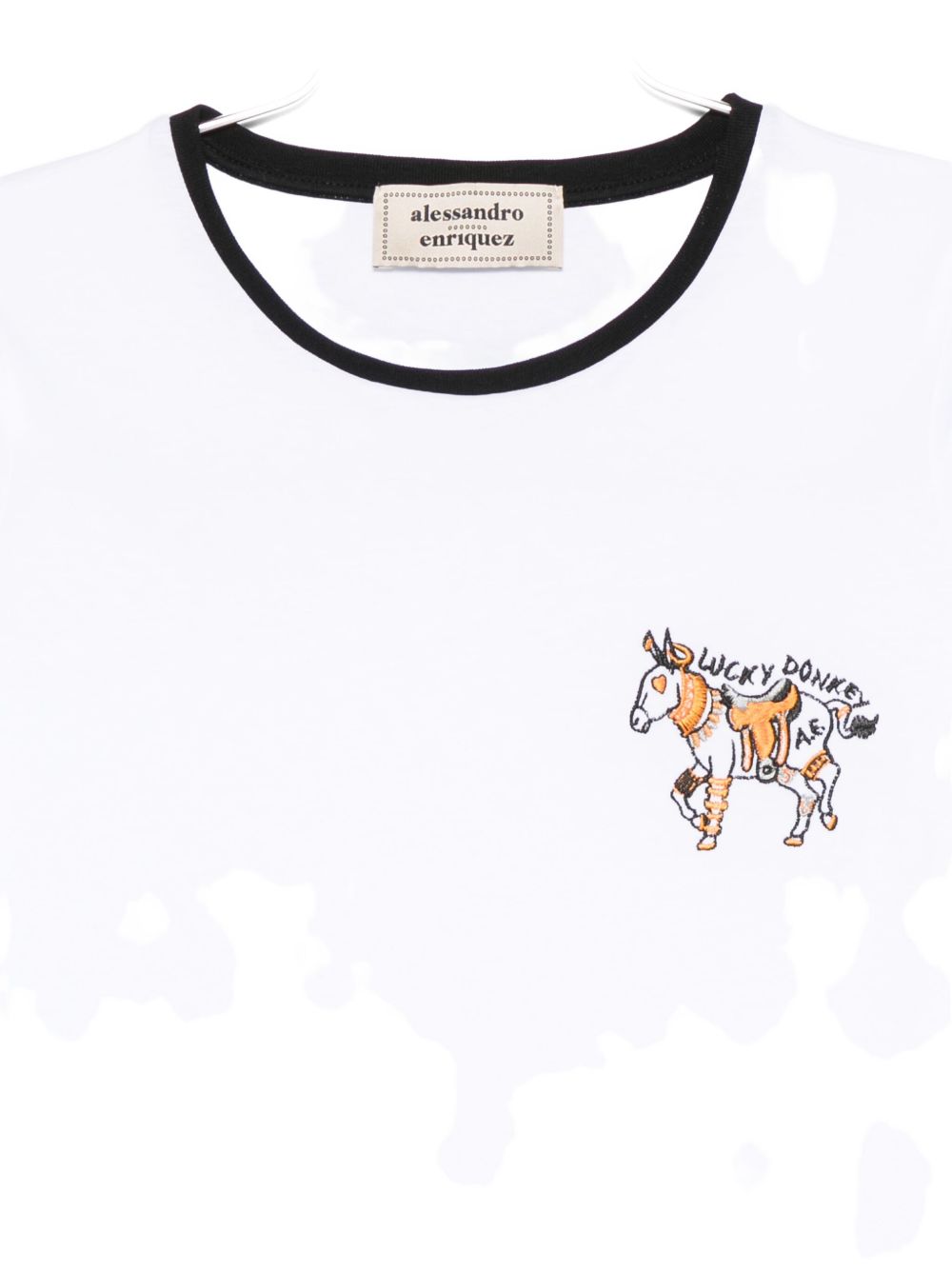 ALESSANDRO ENRIQUEZ Embroidered T-shirt White