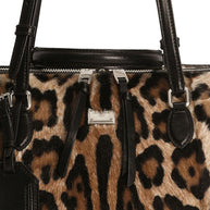 Dolce & Gabbana Animal Print Handbag Brown