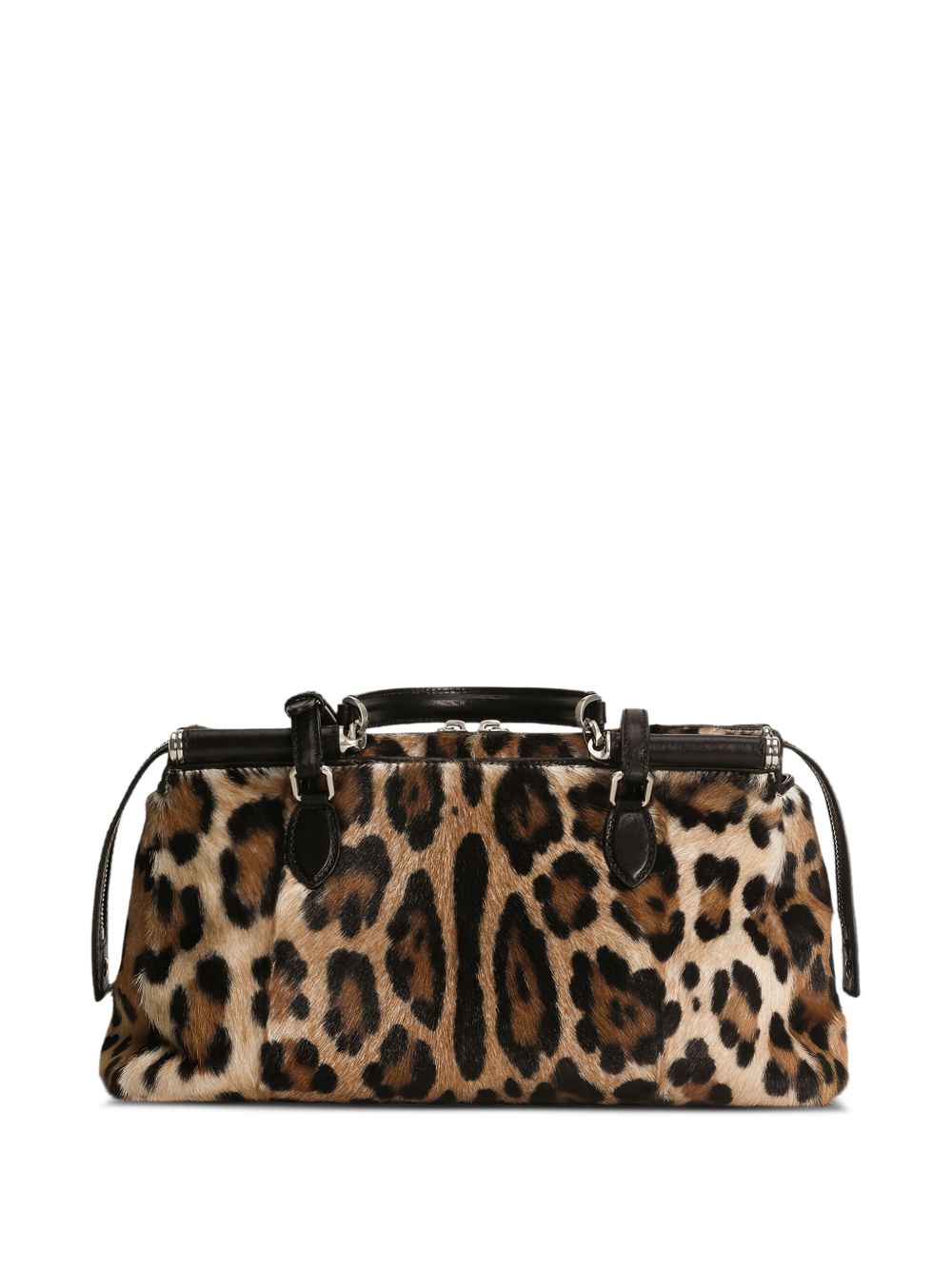 Dolce & Gabbana Animal Print Handbag Brown