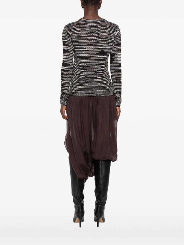Missoni Wool Blend Cardigan Brown
