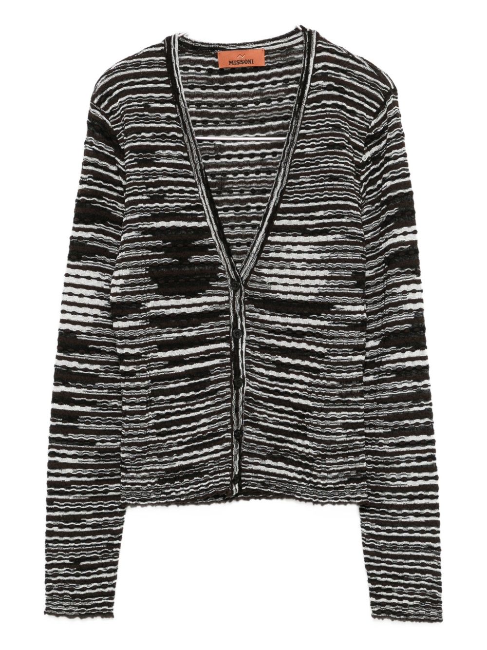 Missoni Wool Blend Cardigan Brown
