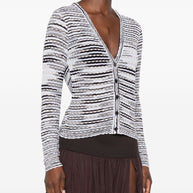 Missoni Wool Blend Cardigan Beige