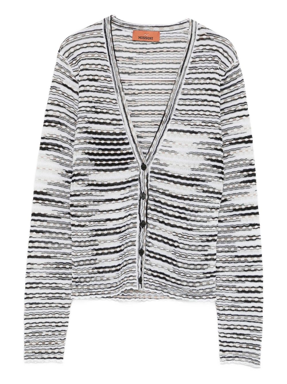 Missoni Wool Blend Cardigan Beige