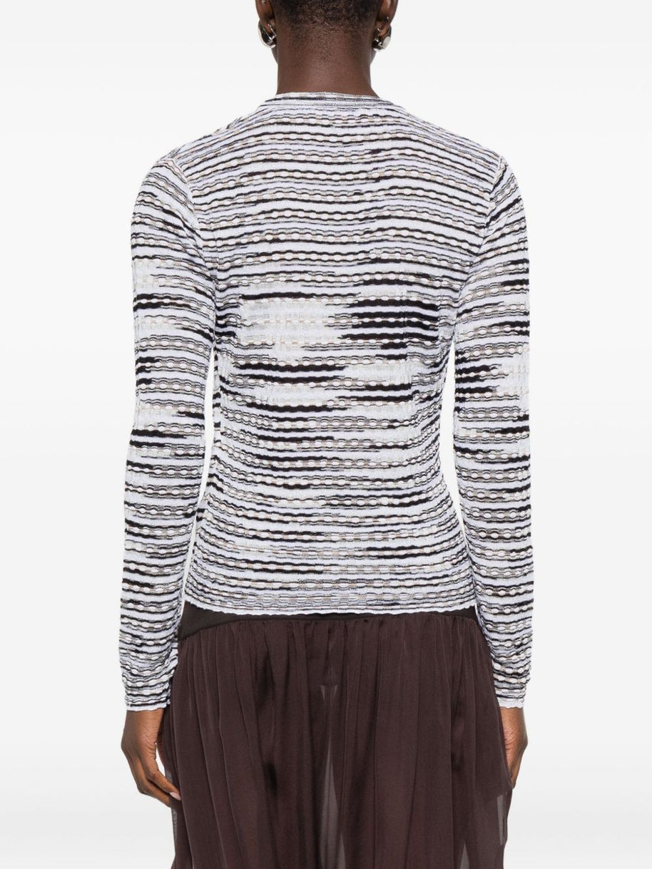 Missoni Wool Blend Cardigan Beige