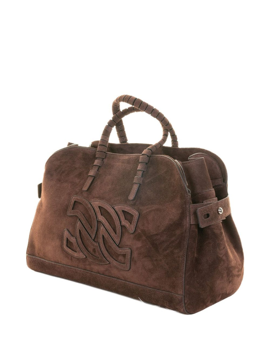 Casadei Suede Tote Bag Brown