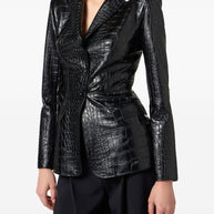 Elisabetta Franchi Single-breasted Jacket Black