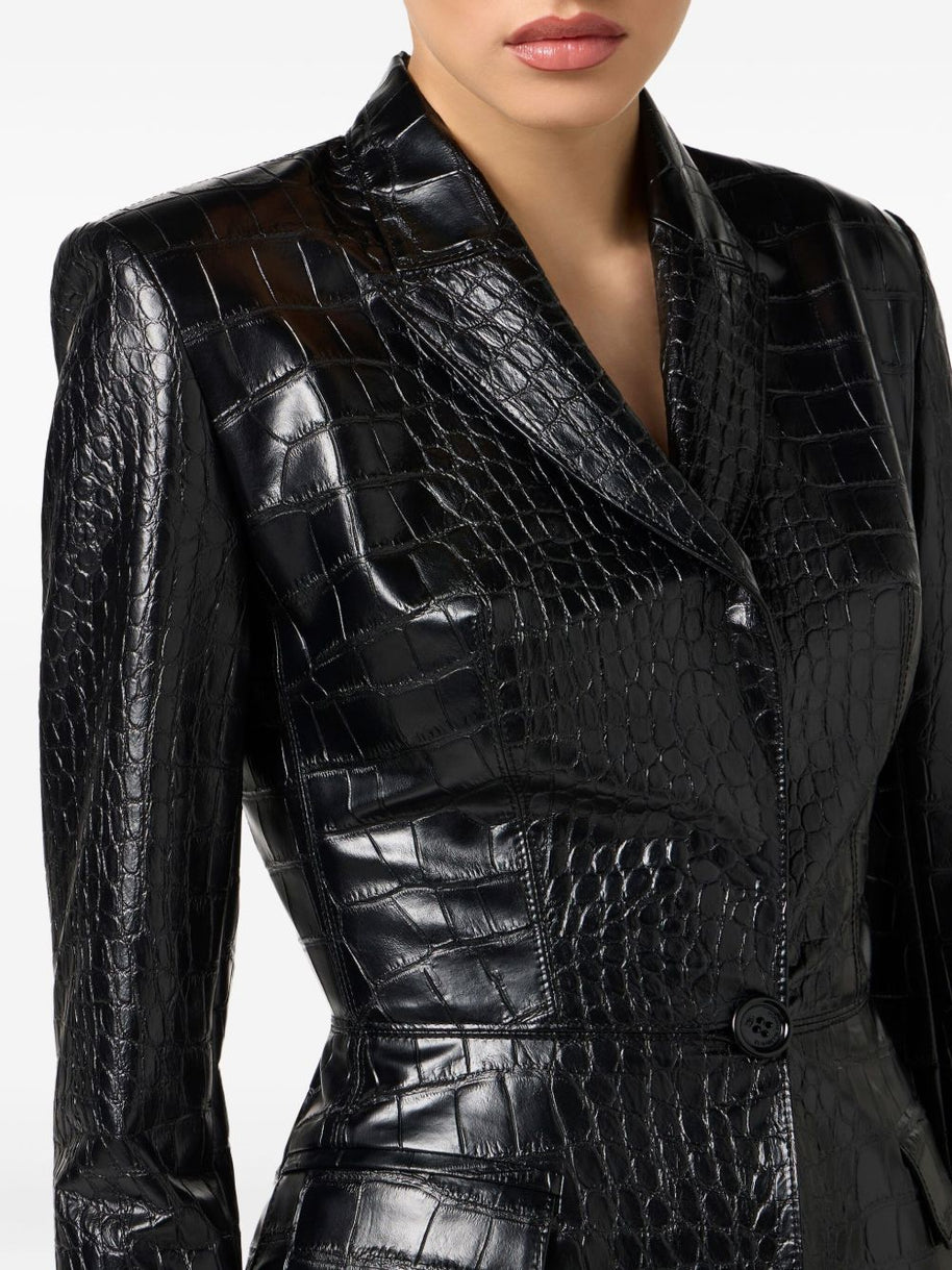 Elisabetta Franchi Single-breasted Jacket Black
