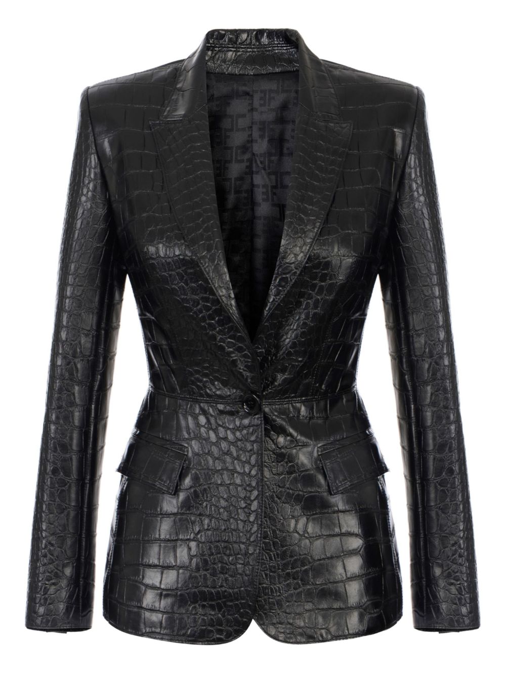 Elisabetta Franchi Single-breasted Jacket Black