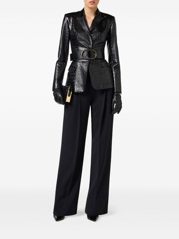 Elisabetta Franchi Single-breasted Jacket Black