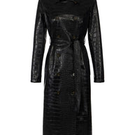 Elisabetta Franchi Double-breasted Coat Black