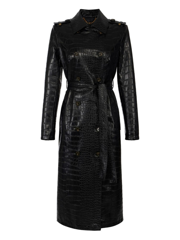 Elisabetta Franchi Double-breasted Coat Black