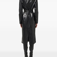 Elisabetta Franchi Double-breasted Coat Black