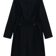 Boglioli Wool And Cashmere Double-breasted Coat Blue