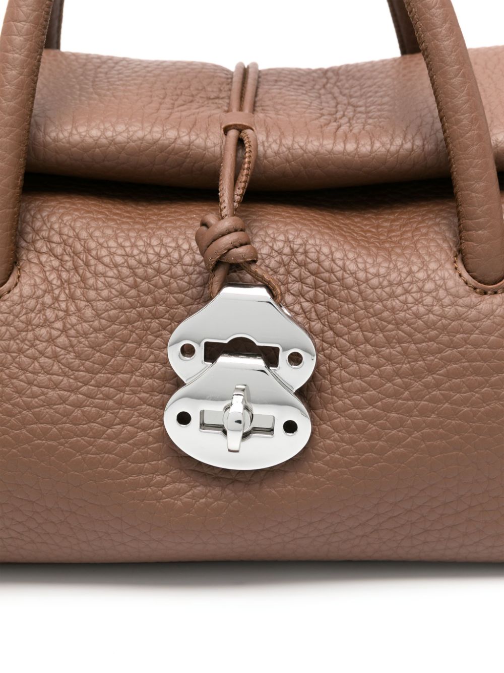 Zanellato Dotta Centauro Small Leather Handbag Brown