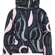 Pucci Printed Nylon Down Jacket Black