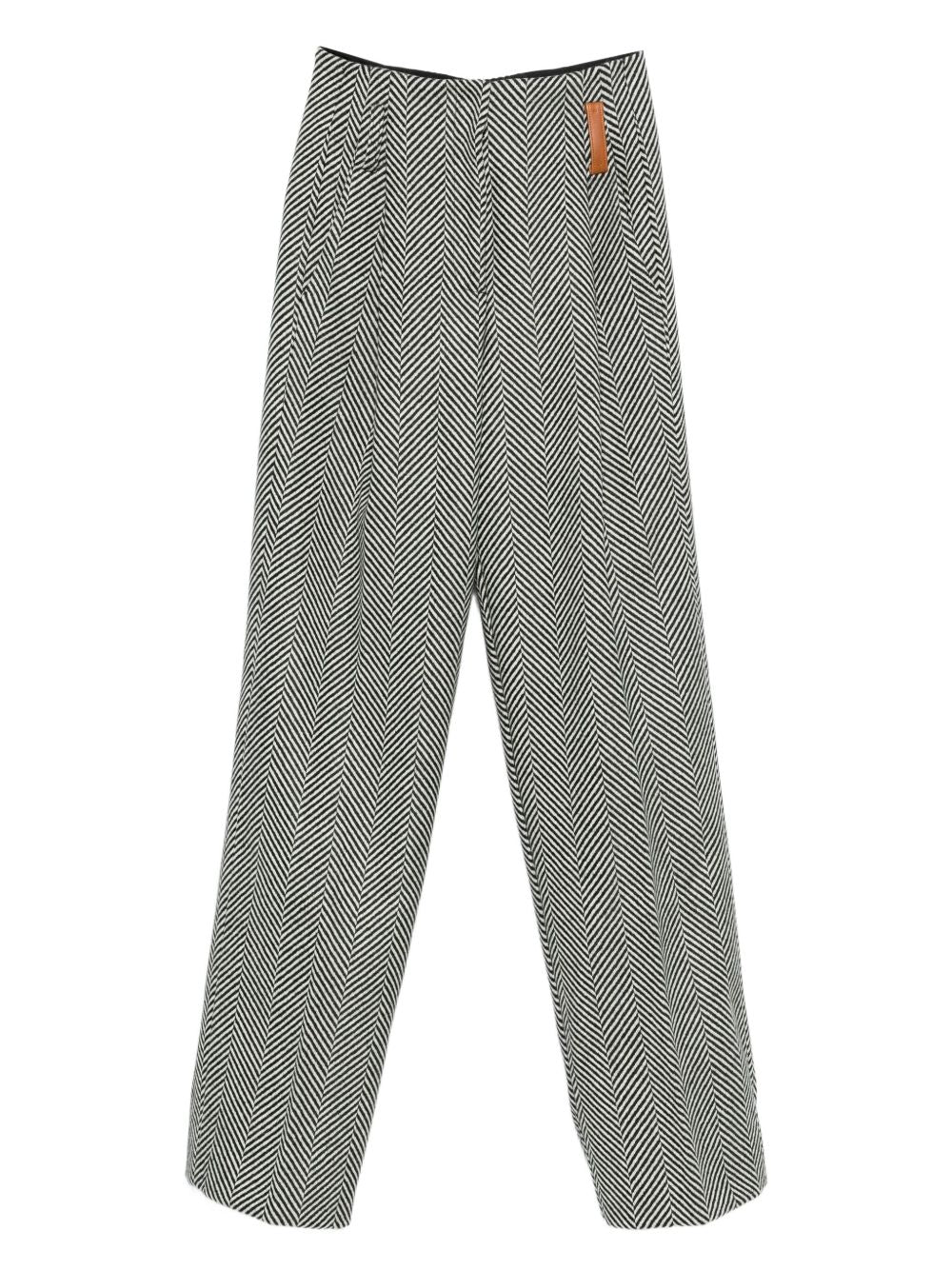 Forte Forte Chevron Trousers Grey