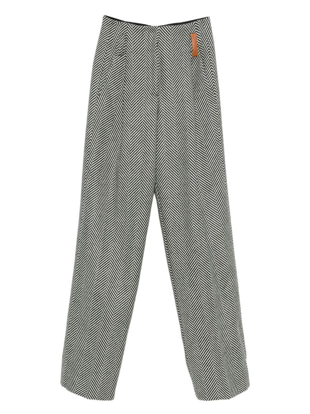 Forte Forte Chevron Trousers Grey