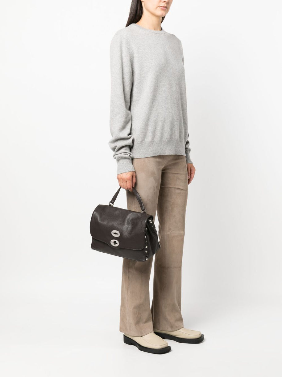 Zanellato Postina Daily Small Leather Handbag Brown