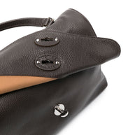 Zanellato Postina Daily Small Leather Handbag Brown