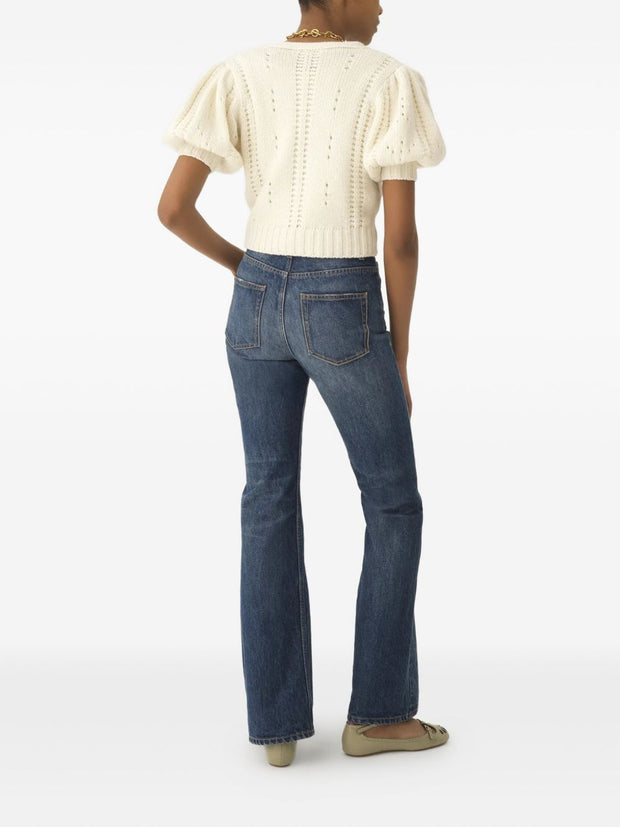 Chloé Chloè Open Knit Cardigan White