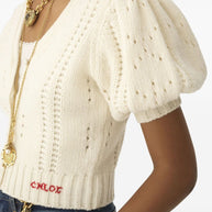 Chloé Chloè Open Knit Cardigan White