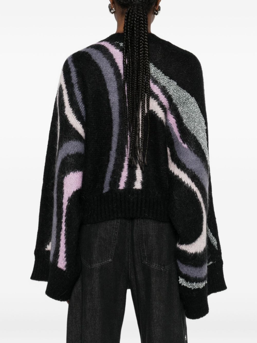Pucci Wool Printed Sweater Black