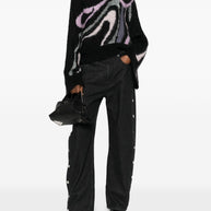 Pucci Wool Printed Sweater Black