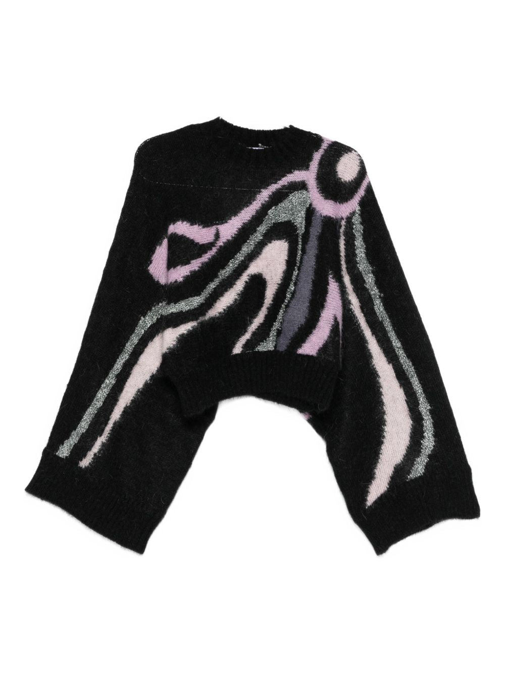 Pucci Wool Printed Sweater Black