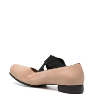 Uma Wang Leather Ballet Flats Powder