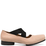 Uma Wang Leather Ballet Flats Powder