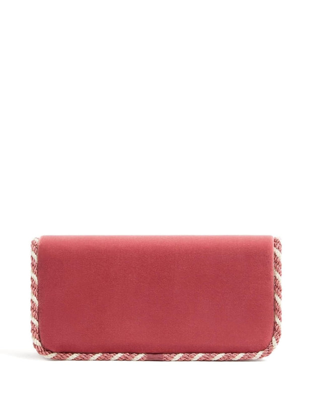 Valentino Garavani VLogo Clutch Powder