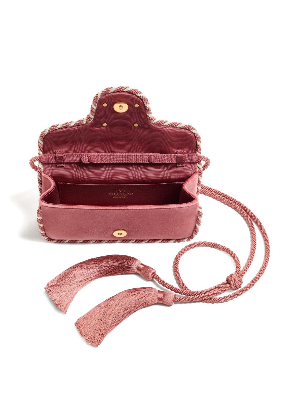 Valentino Garavani VLogo Clutch Powder