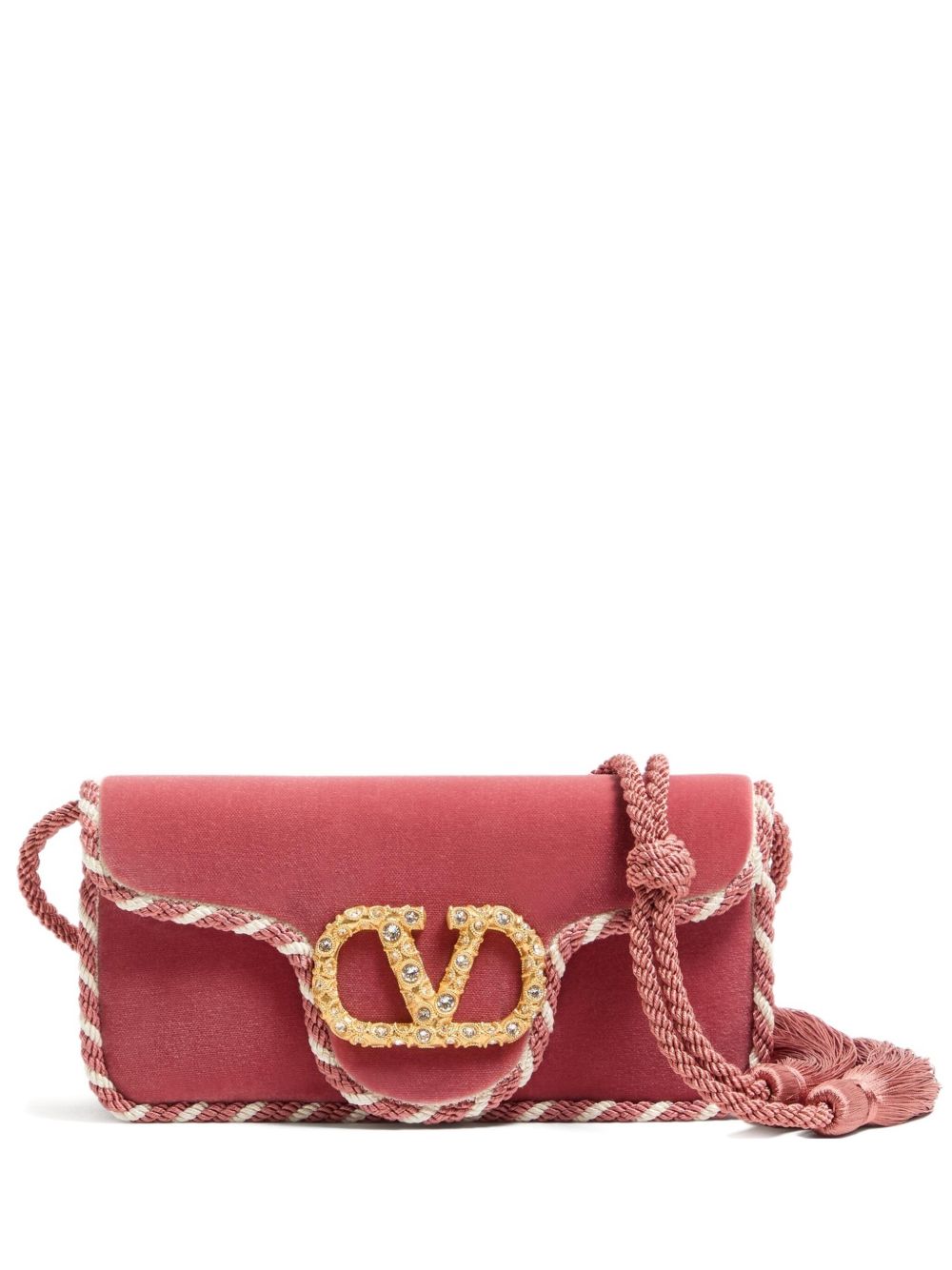 Valentino Garavani VLogo Clutch Powder