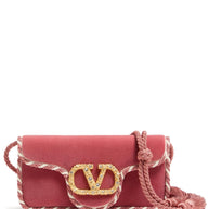 Valentino Garavani VLogo Clutch Powder