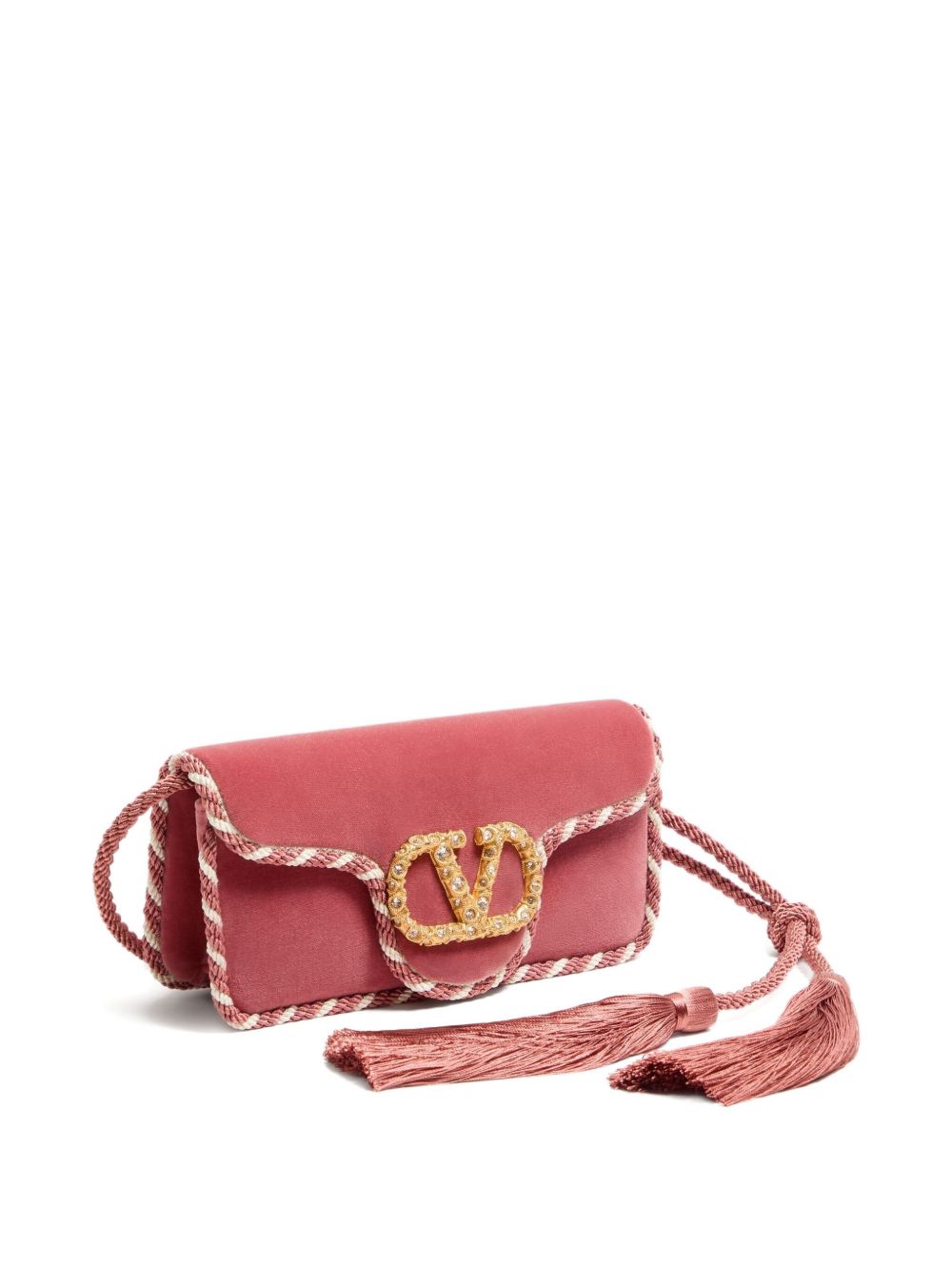 Valentino Garavani VLogo Clutch Powder