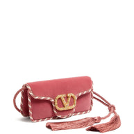 Valentino Garavani VLogo Clutch Powder