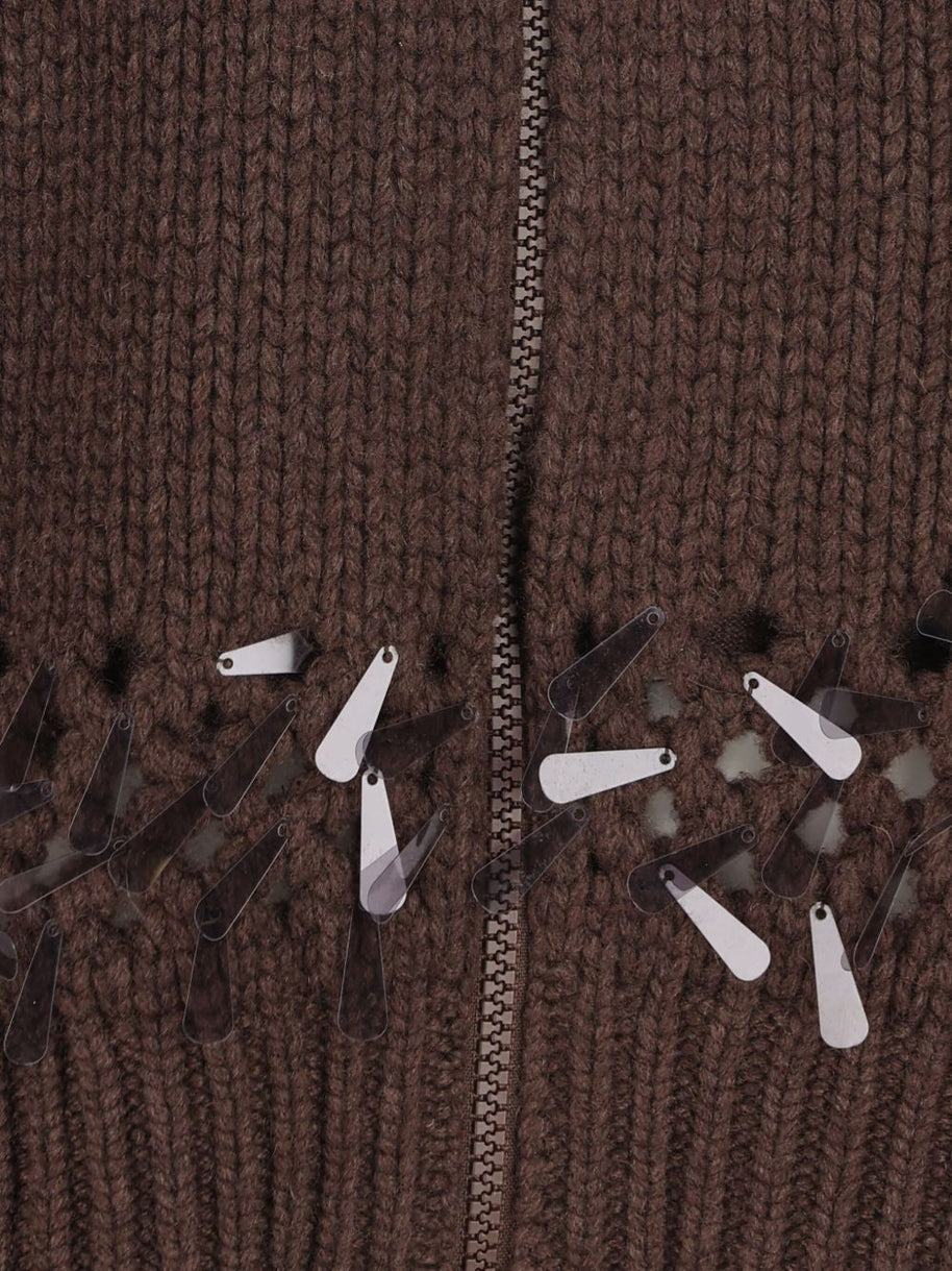 Brunello Cucinelli Cashmere Cardigan Brown