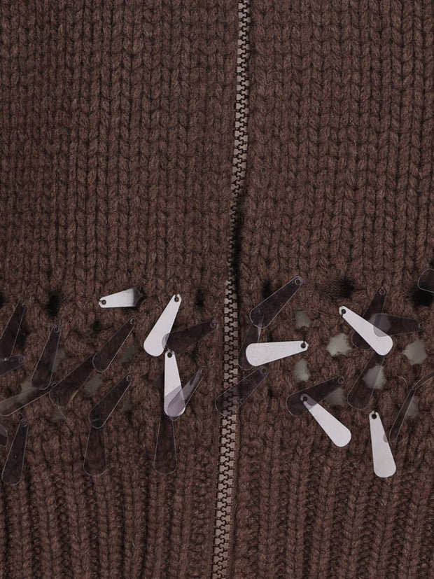 Brunello Cucinelli Cashmere Cardigan Brown