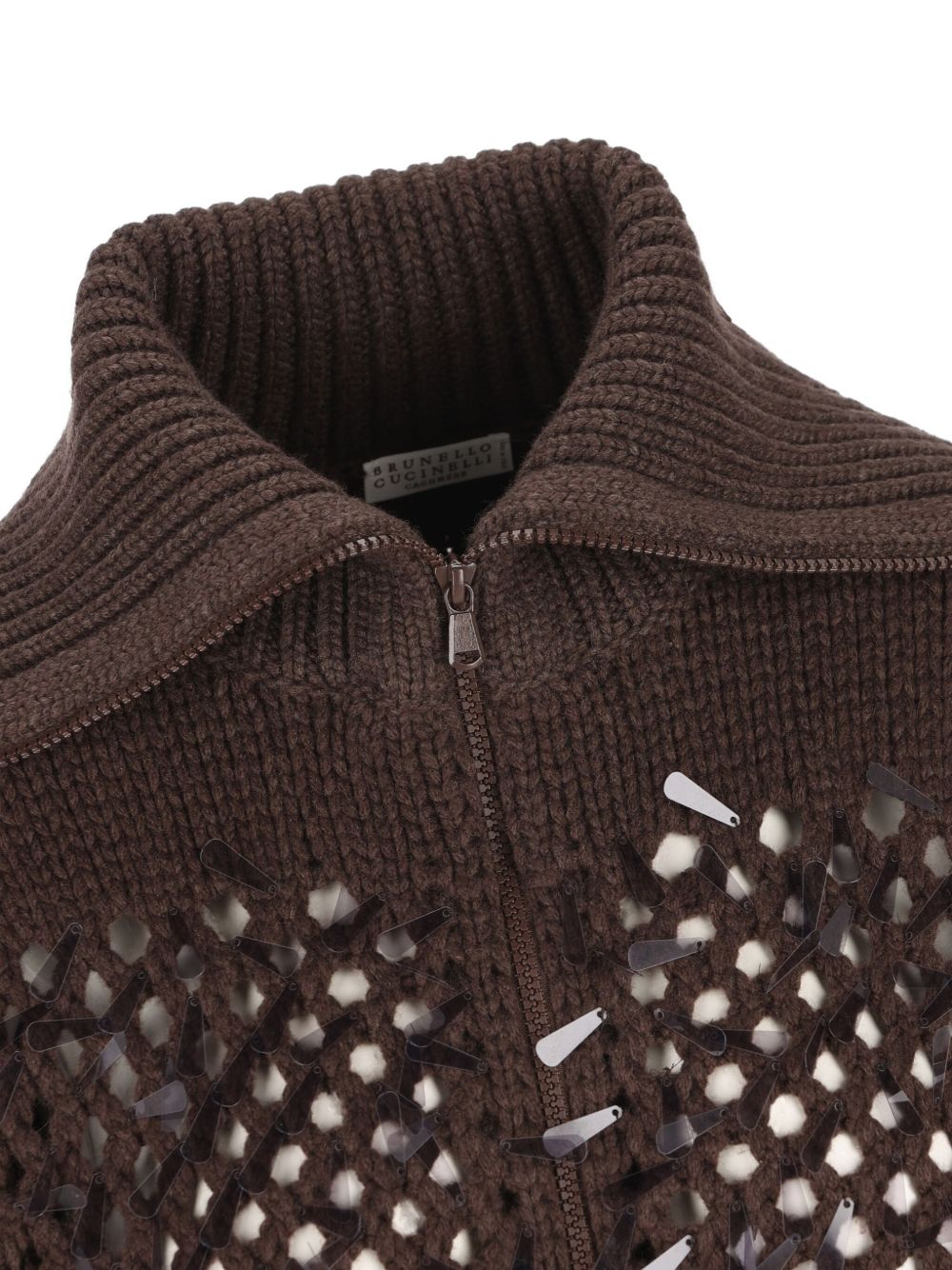Brunello Cucinelli Cashmere Cardigan Brown