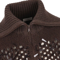 Brunello Cucinelli Cashmere Cardigan Brown