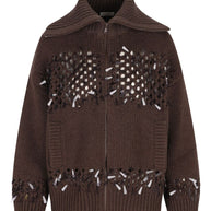 Brunello Cucinelli Cashmere Cardigan Brown