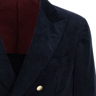 Brunello Cucinelli Cotton Double-breasted Jacket Blue