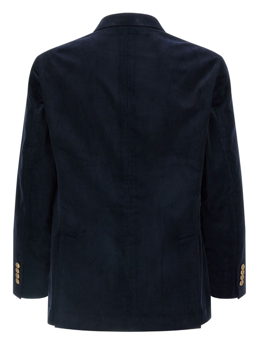 Brunello Cucinelli Cotton Double-breasted Jacket Blue